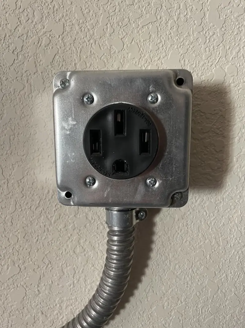NEMA 14-50 outlet installed for Smart Home Electrical in Troutdale